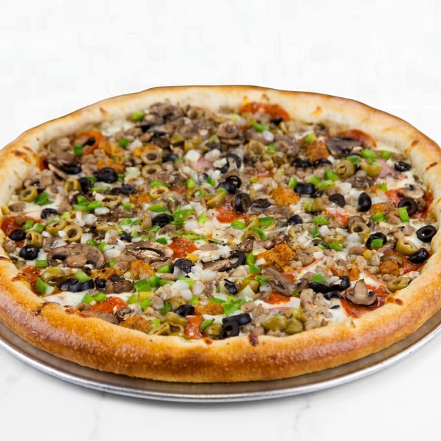 Seafood Combo Pizza.